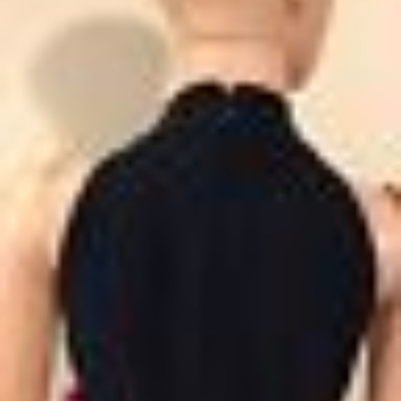 Betsy Johnson V-Neck Front Pleated Navy Dress NWT - Picture 7 of 7